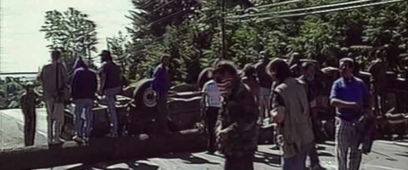 The Warriors have barricaded Highway 344.*