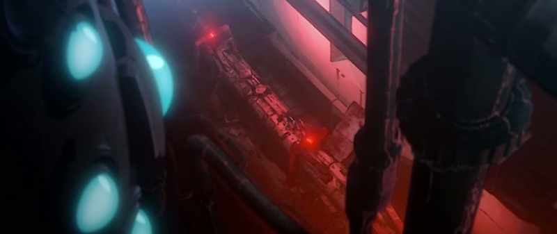 The watchtower didn't react even when she took her helmettals off?