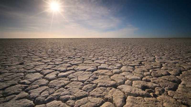 The water that once surrounded their island, protecting them