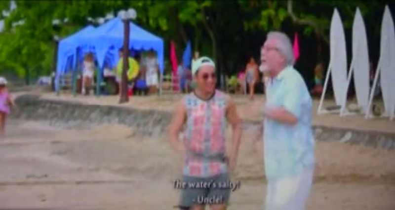The water's salty! - Uncle!