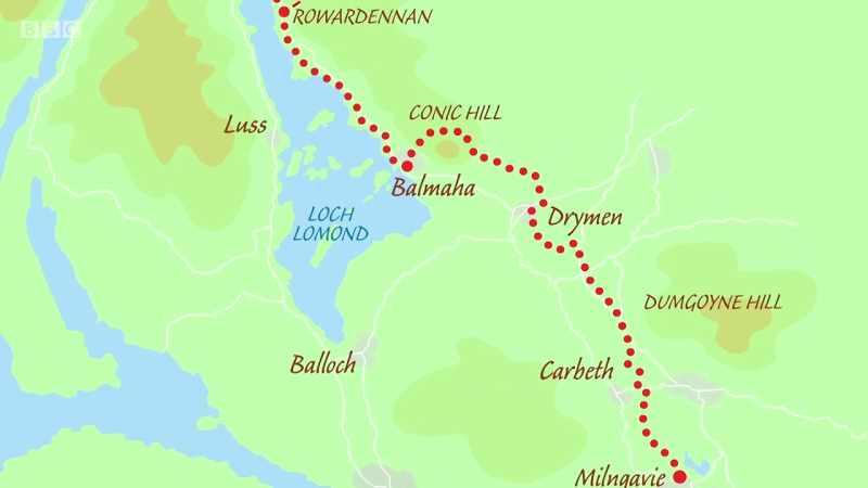The West Highland Way stretches 96 miles