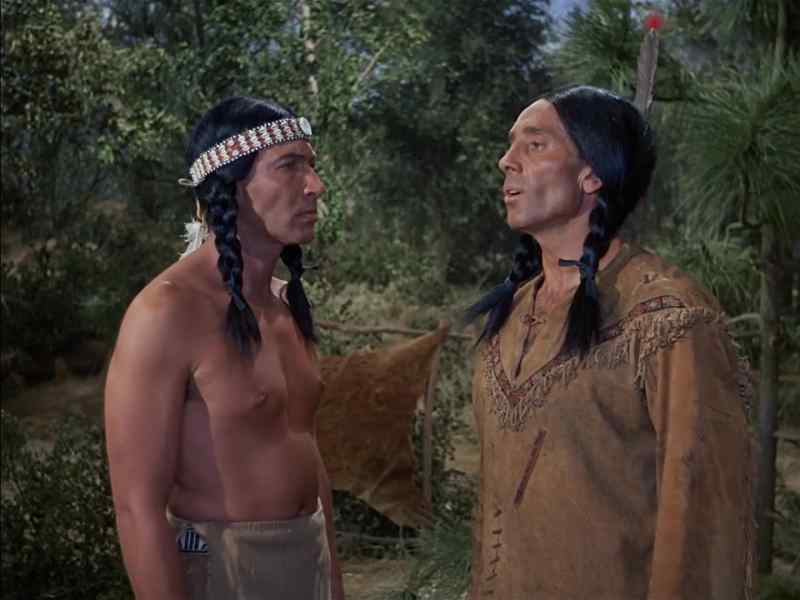 The white man goes to talk peace