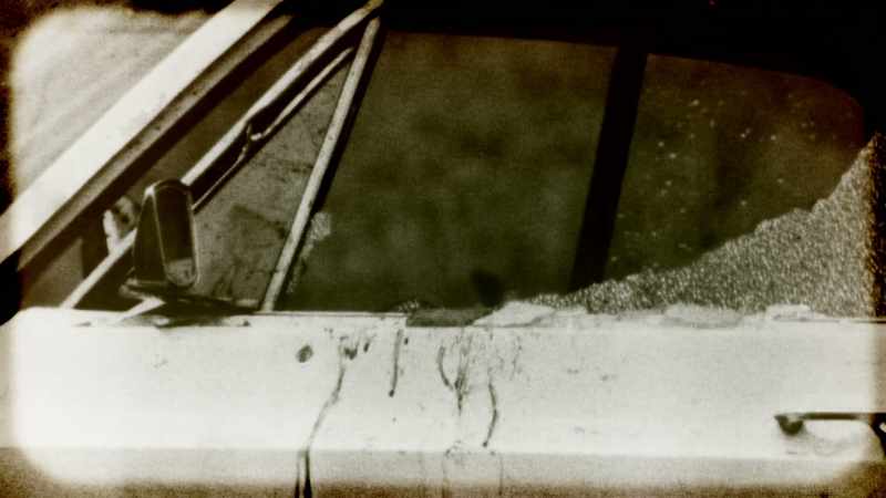 The window was broken