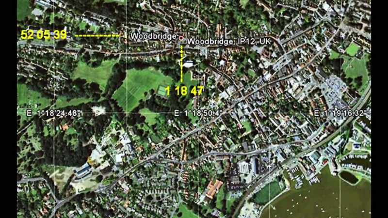 The Woodbridge, England town hall latitude and longitude