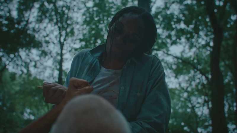 [The Woodsman grunts]
