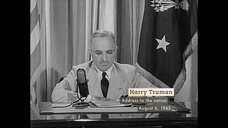 The world will note that the first atomic bomb