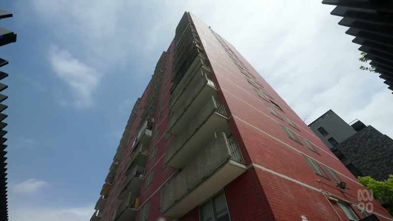 Their tower block is surrounded