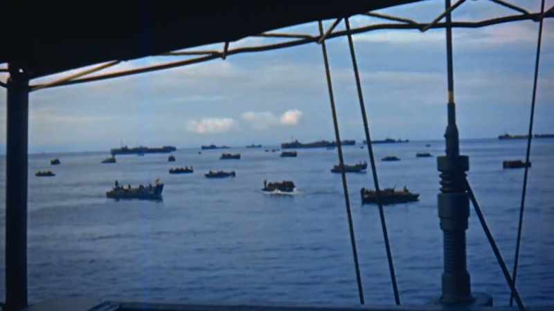 Then, 90 American and Australian ships