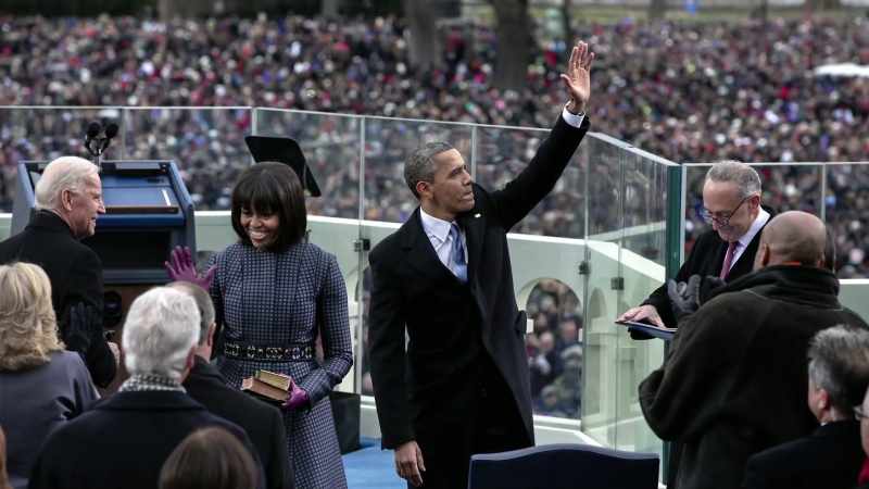 Then at the second inauguration