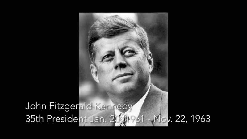 Then came Kennedy, 1961 to 1963