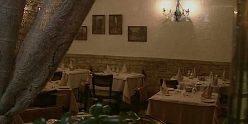 Then we find out from a source that right above that restaurant