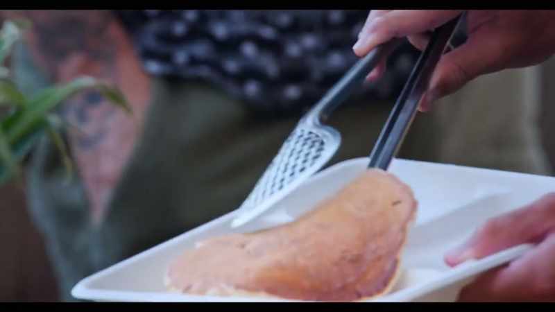 Then we have macadamia nut banana pancakes