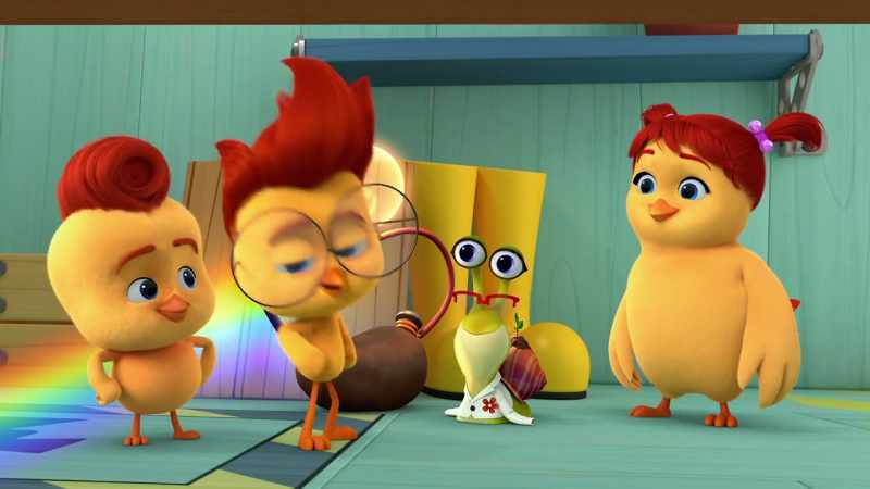 Then we have our charge for the day, Chicken Squad
