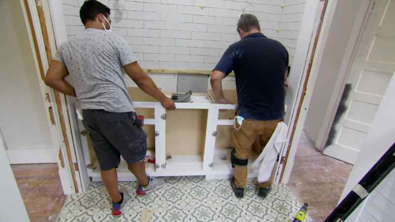 Then we install our new vanity