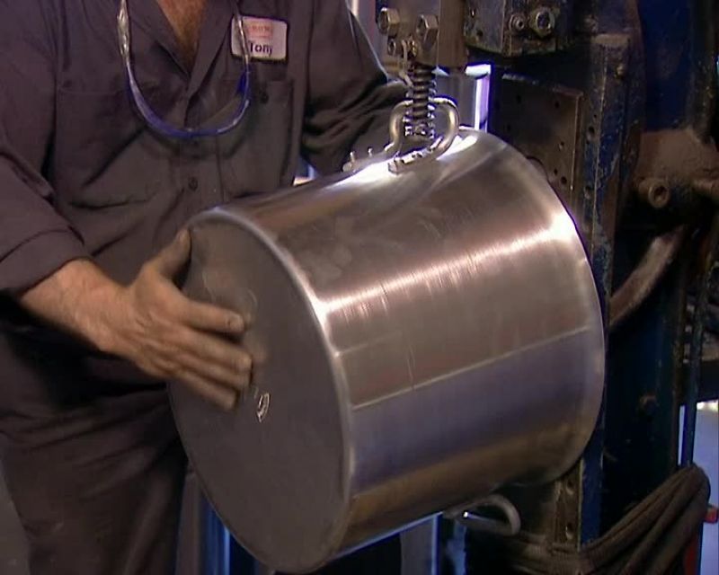 THEN RIVET ON ALUMINUM HANDLES