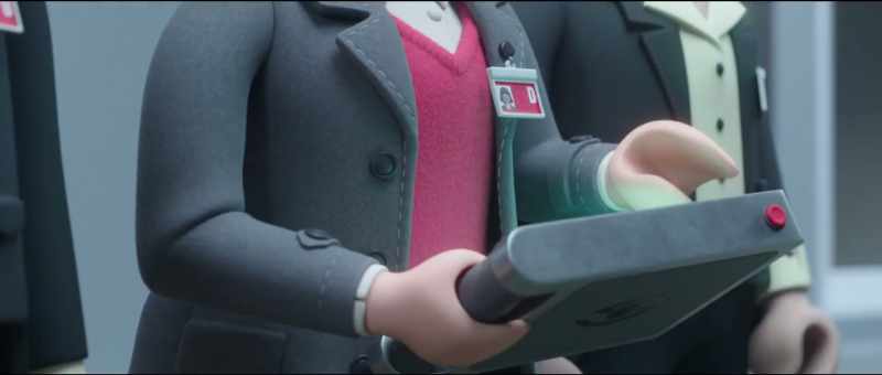 Then she is given the access code to the computer mainframe