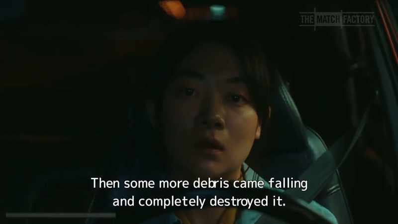 Then some more debris came falling and completely destroyed it