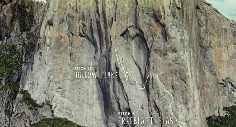 Then the down climb to the Hollow Flake
