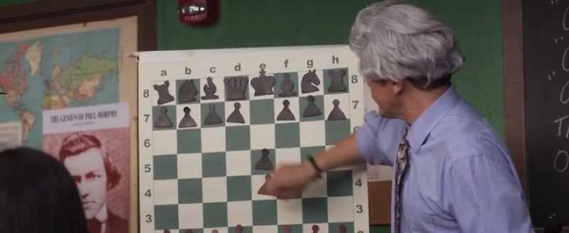 Then the Duke plays pawn to b5