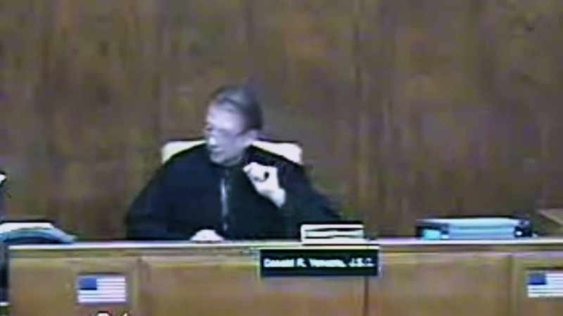 Then, the judge literally forced him to turn around and