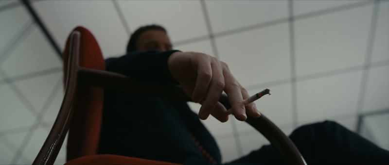 Then he walks into his office and snorts cocaine