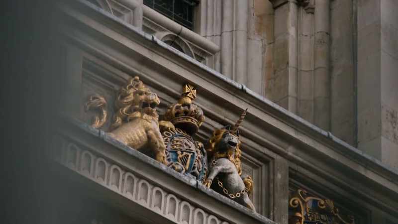 Then William marched in a small procession
