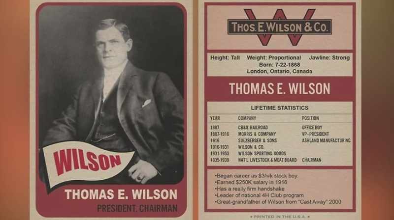Then, wilson took over a failed meatpacking outfit