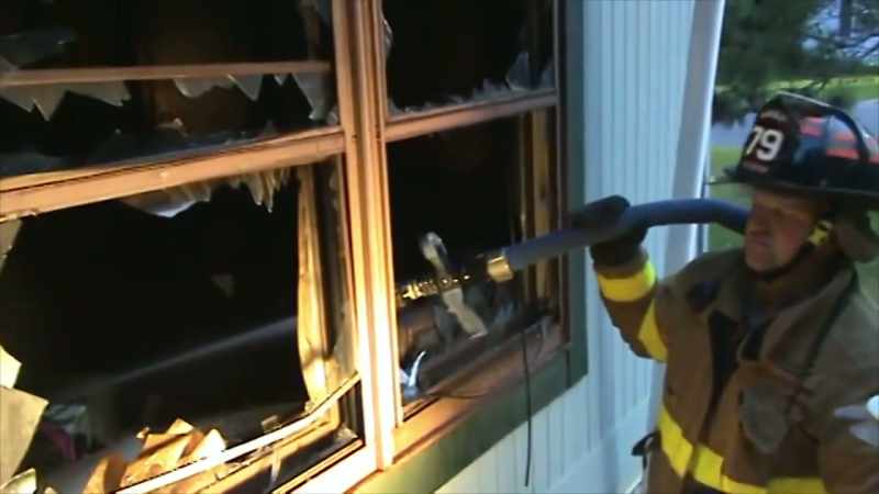 There was a bedroom that had some fire damage