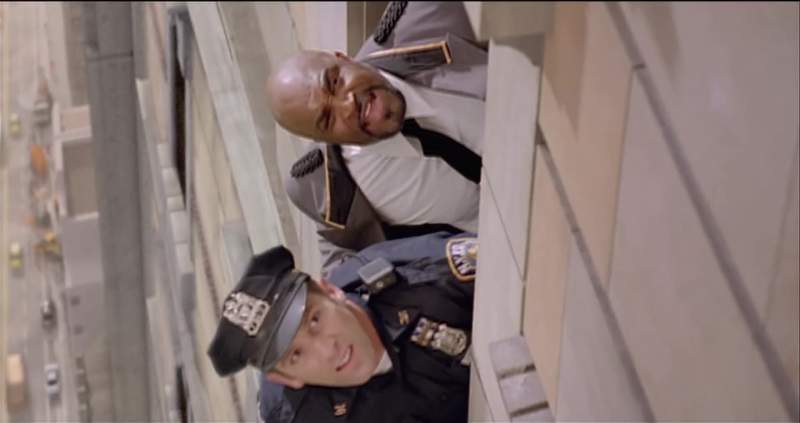 There is a deposit of trash inside the building