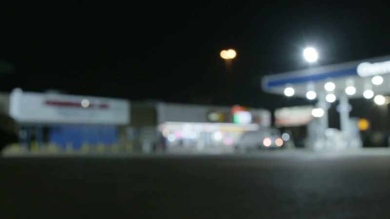 There was a gas station that actually had video