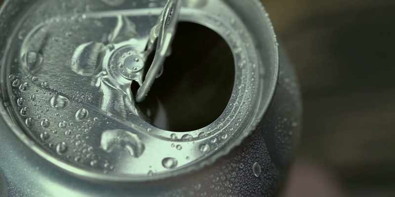 There was a half-empty tin of Diet Coke