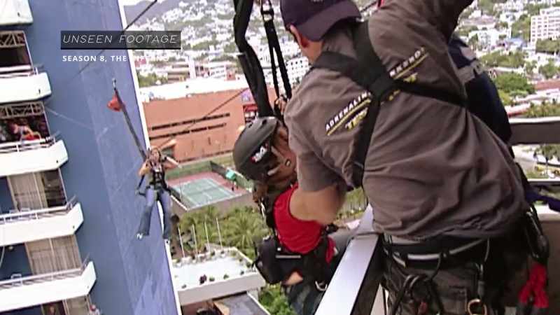 There was a stunt team on the other side