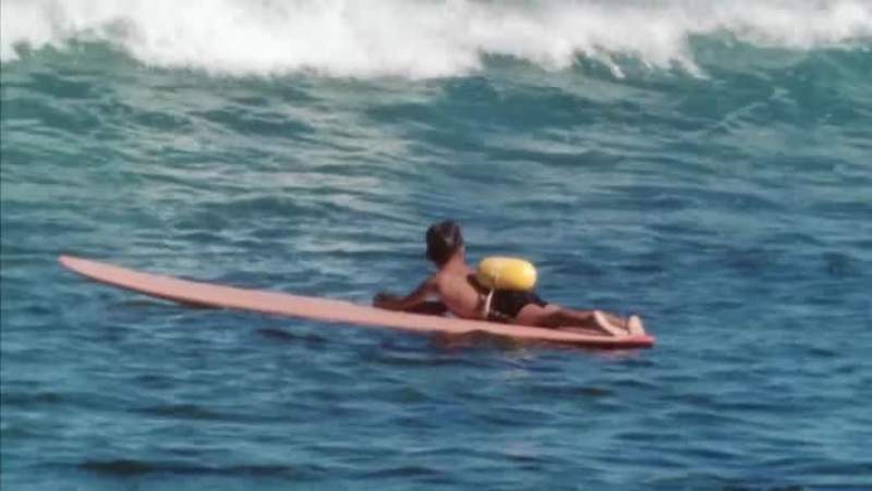 There was a young fellow out surfing that day