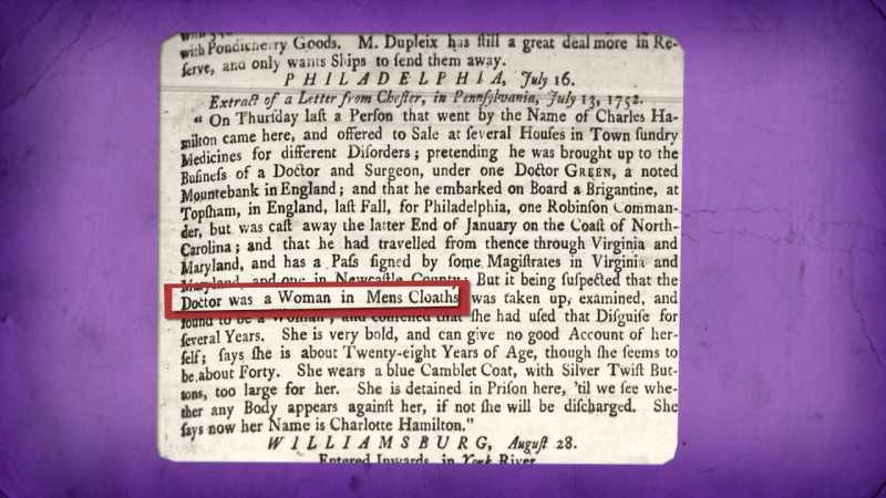 There was actually no law against cross-dressing itself