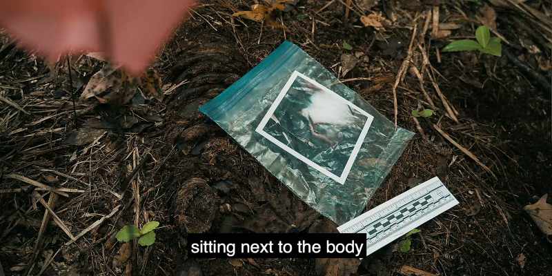 There was also a photograph sitting next to the body