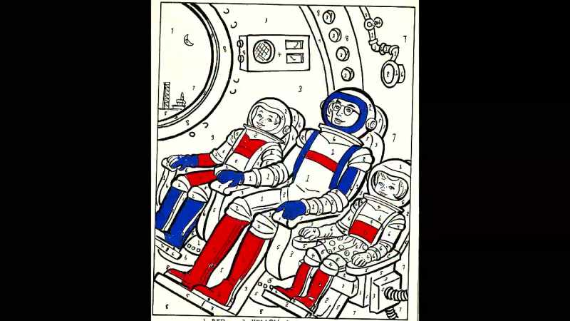 There were also coloring books for children