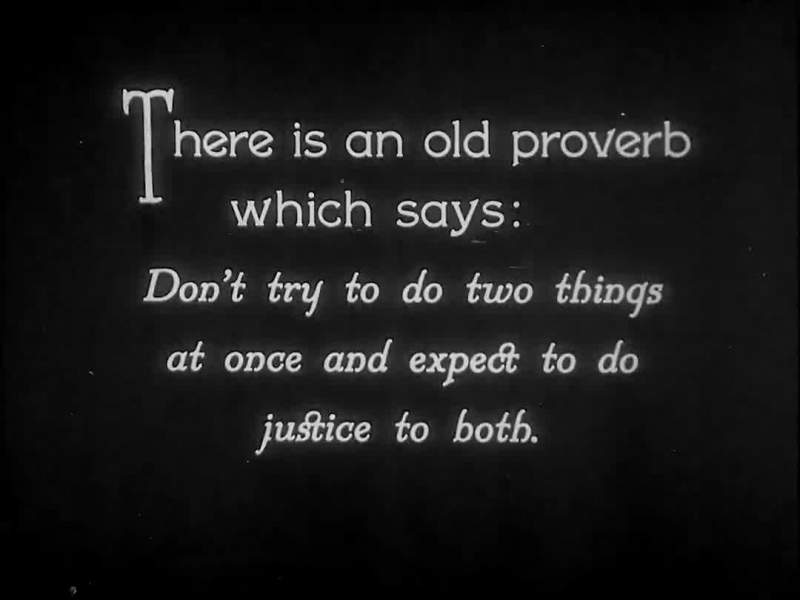 There is an old proverb which says