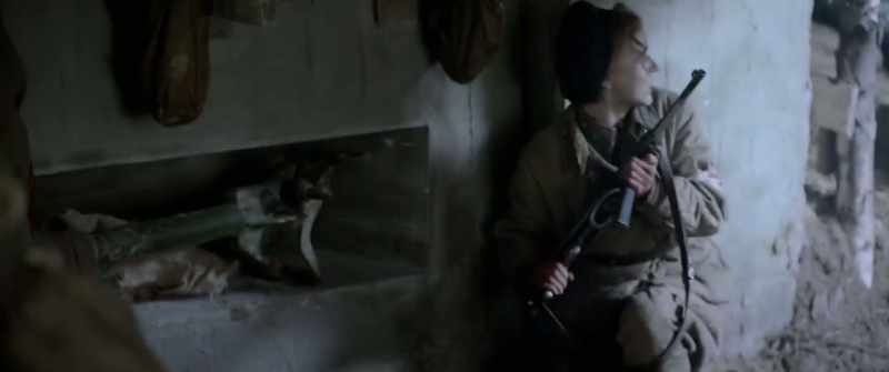 There are Germans right outside, with submachine guns