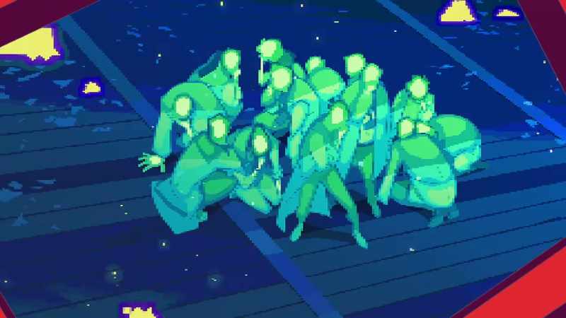 There are people on the roof