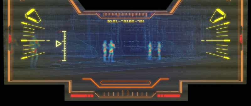 There are six exterior guards and multiple heat signatures inside