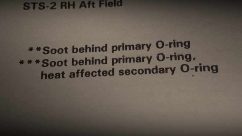 There had been an instance where the first O-ring in a flight