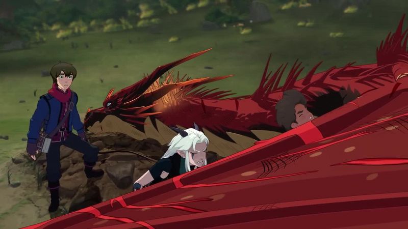 There! Beneath her wing