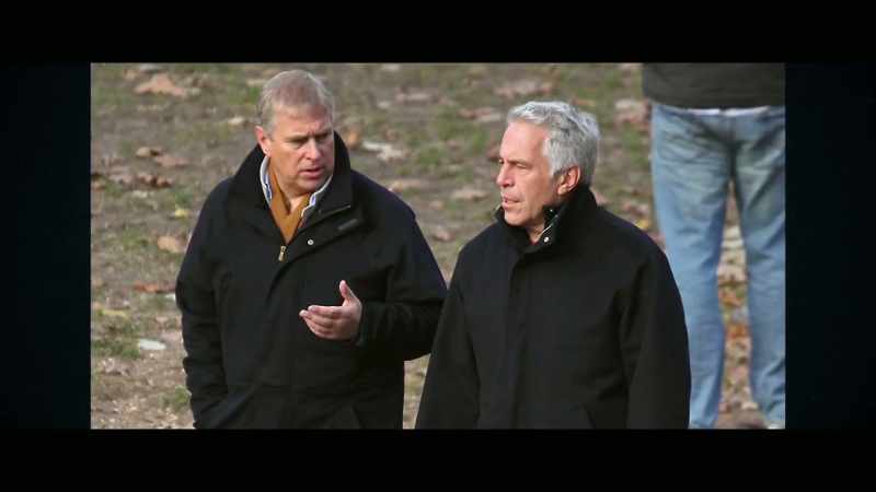 There were clear shots of Andrew and Epstein