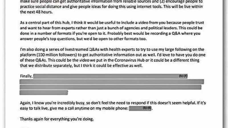 There were emails between them. And this is a