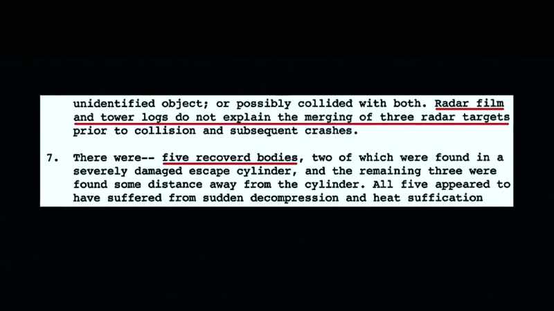 There were five recovered bodies, two of which