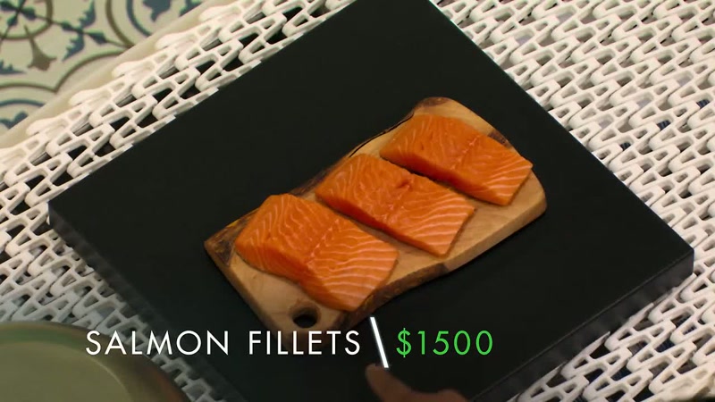 There you go. Grab your salmon. Great job