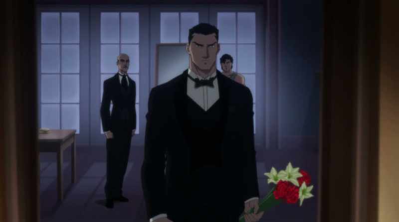 There he goes. Bruce Wayne on a genuine date