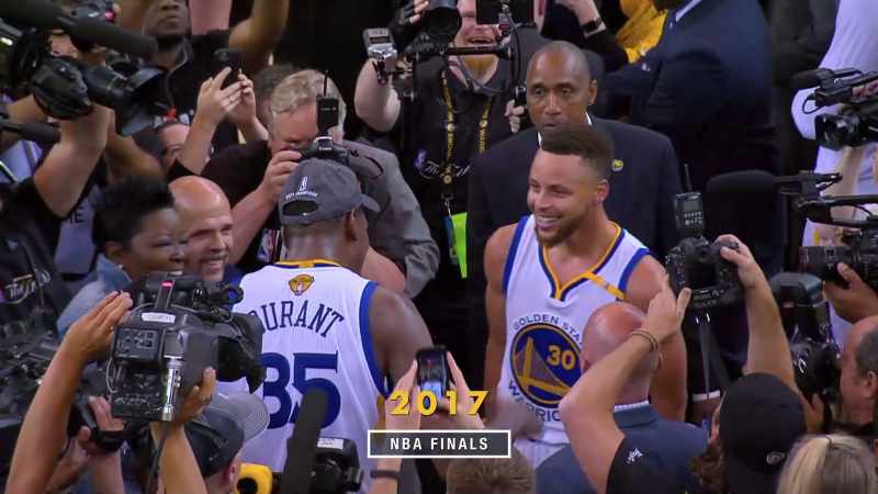 There it is. The Warriors are NBA champions again