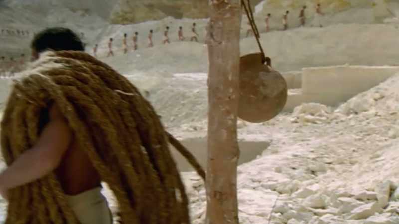 There it was placed on barges and transported up the Nile
