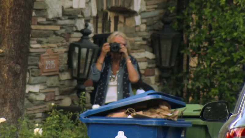 There were people in the street, cameras
